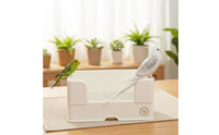 Easy to Clean Circulating Water Bird Bath Automatic Bird Bathtub Parrot Shower Basin for Parrots, Cockatiels, Small Birds, Aviary