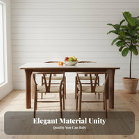 Sintered Sta single Top Double Pedestal Table French Cream design Household Furniture Rectangular table surface Home Furnishing Rounded Corners for Families, Homeowners, Entertainers, Dining Room, Kitchen, Villa