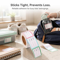 Waterproof Student Name Label Roll for School Supplies, Handwritten Mark Sticker for Class ID