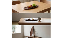 Leaf-Shaped Serving Tray Decorative Leaf-Shaped Tray Narrow Wooden Platter for Simplicity Lovers, Tabletop Decor