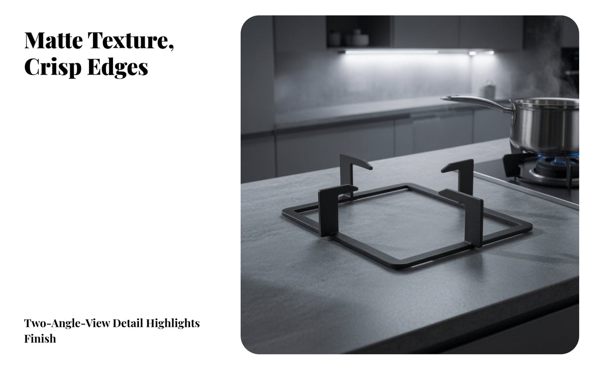 Easy to Clean Cooktop Burner Support