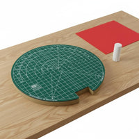 Table Tennis Rubber Cutting Mat Layered Base Alignment Grid Surface Mat Non-Slip s