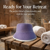 Steam Bath Hat Room Accessories, 80g Absorbent Steam Room Cap, Heat Resistant Sauna Hat, Universal Steam Room Cap, Sauna Hat for Steam Room