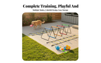 Multifunctional Speed and Agility Training Kit Portable Kids Footwork Ladder Indoor & Outdoor Use Foldable Training Hurdles Long-Lasting for Children, Backyard