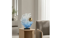 Abstract Sculpture Modern Resin Sculpture with Base Faceted Statue for Interior Designers