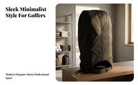 Guard Black Golf Bag Cover Water-Resistant Zippered Golf Bag Cover Easy to Fold Sports Accessory Lightweight for Golfers, Outdoors