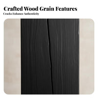Charred Wood Plinth Natural Simplicity Aesthetic Pedestal Stand Carbonized Finish Multi-Functional for Homeowners, Guesthouse