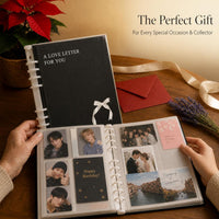A5 4-Pocket Lily Butterfly Binder for Kpop Photocards and Collectibles