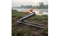 Ground Stake Rod Holder Portable Fishing Rod Ground Stand Metal Fishing Pole Stake Wear-Resistant Anti-Slip for Riverbank