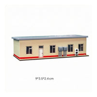 N-Scale Model Railway Station Miniature Railway Station Kit Realistic Authentic for Collectors