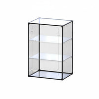 Transparent Clear Acrylic Display Case Dustproof Tiered Collectible Case Protective Hobby Storage 360° Viewing for Collectors