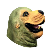 Latex Animal Full Head Mask Breathable Animal Costume Accessory Pull-on for Halloween, Masquerade, Stage Performance