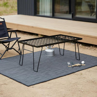 Folding Camp Table High Stability Portable Picnic Table Easy to Clean Outdoor Folding Shelf for Backyard