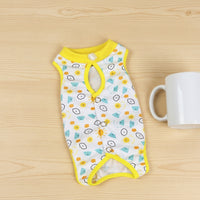 Pet Recovery Suit with Fasteners, Polyester Dog Neutering Suit and Cat Neutering Suit, Post Surgery Pet Clothing for Anti Lick Recovery