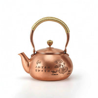 Traditional Copper Tea Kettle Artisanally Made Hammered Copper Kettle Rust Resistant for Collectors