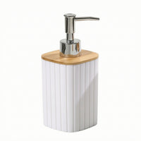 Ribbed Soap Dispenser Minimalist Soap Dispenser with Pump Sturdy Container Eco-Friendly for Kitchen