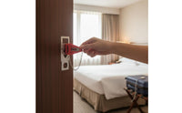 Anti-Theft Portable Door Lock Compact Hotel Door Lock Stainless Steel Home Security Heavy Duty for Rental