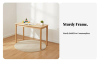 Nordic Design Toddler Desk and Chair Rounded Corners Art Station with Chairs Sturdy Construction children's Furniture Multifunctional for Preschoolers, Toddlers, Parents, Kindergarten, Nursery, Study Room, Bedroom