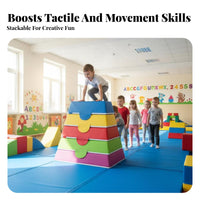 Adjustable Foam Obstacle Course Develops Movement Abilitys Gymnastics Trainer Soft and Safe Adaptable Configuration