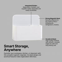 Whiteboard Marker Organizer for Fridge Locker Desk Storage Box for Office Classroom, Wall Mounted Pen Holder