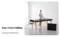 High-Density Padding Foldable Massage Table Heavy Duty Portable Massage Table Lightweight Portable Treatment Bed Easy to Clean for Home Users, Beauticians, Estheticians