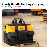 Wear-Resistant Electrician Tool Bag Multiple Pockets Oxford Cloth Tool Carrier Large Capacity for Construction Workers, Mechanics, Job Site