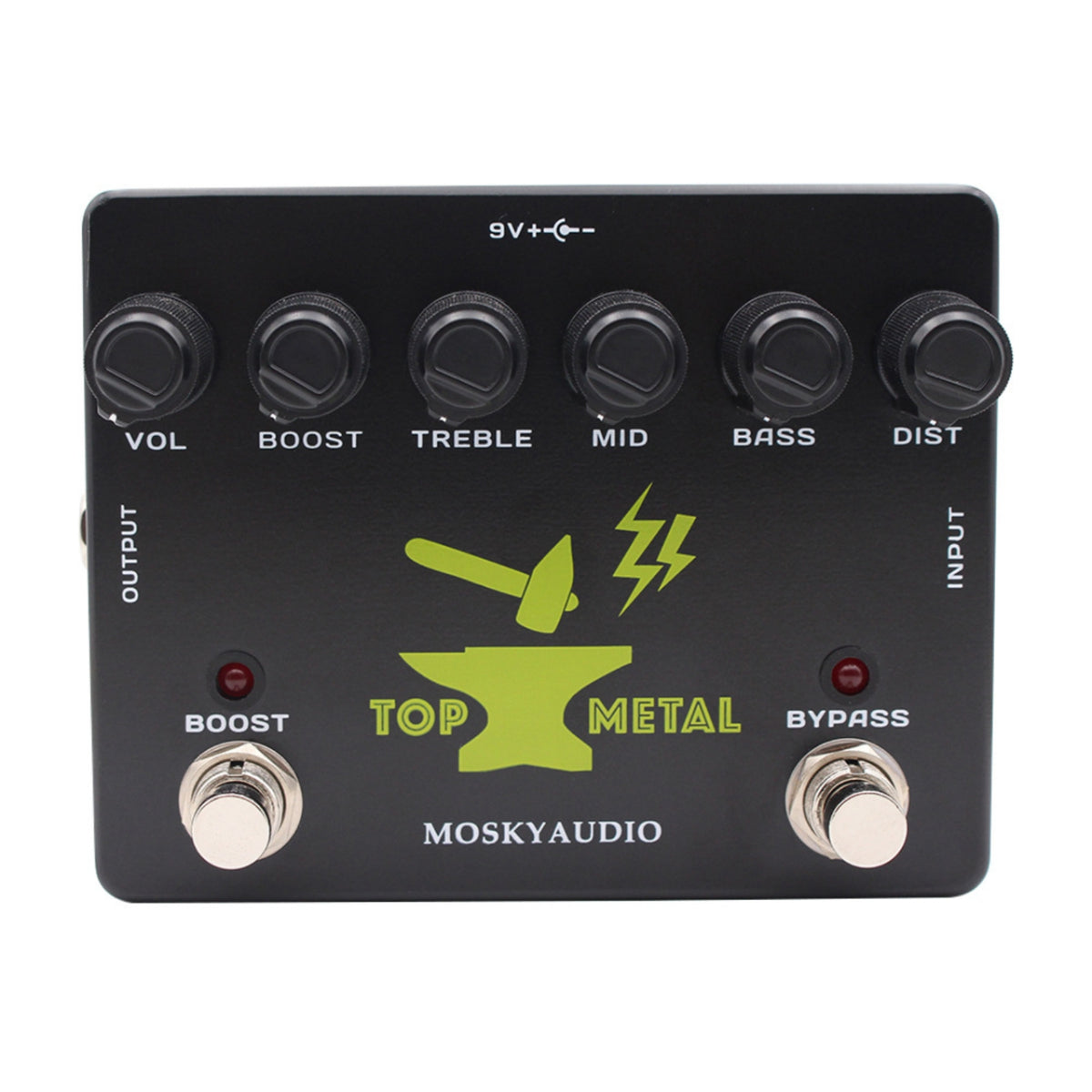 Distortion Pedal Compact Guitar Effects Pedal Analog Stompbox for Guitarists, Pedalboard