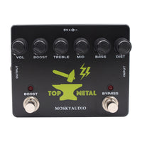 Distortion Pedal Compact Guitar Effects Pedal Analog Stompbox for Guitarists, Pedalboard