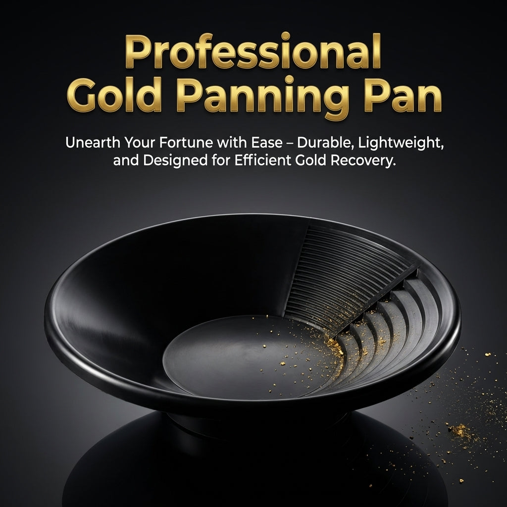 Extra Large Gold Washing Pan, Geology Student Tool for River Prospecting, Stream Panning, Outdoor Adventure, Portable Gold Separator Tool
