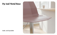 Nordic Design Adjustable rotating Stool with Backrest Modern Minimalist Bar Chair Integrated Footrest Seating Furniture for Homeowners, Business Owners, Adults, Reception Area, Restaurant, Kitchen, Dining Room