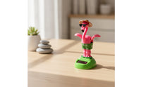 Swaying Crane Ornament Wobbling Crane Figurine Light-Activated Solar Toy Miniature for Collectors