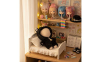 black color cat Doll Costume Cute Design 10cm Doll Bodysuit Soft Material Toy Accessory for Hobbyists