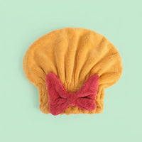 Microfiber Turban Towel for Adults Post Bath, Super Absorbent Wrap for Quick Drying, Anti-Frizz Thick Material Cap, Cute Design for Women Wet