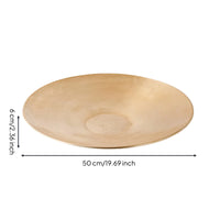 Metal Tray Antique Golden Aluminum Tray Decorative for Shelf