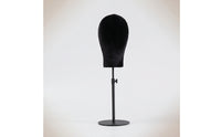 Mannequin Head Stand Adjustable Velvet Mannequin Head Hat Display Stand Countertop Tabletop for Retailers, Boutiques