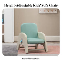Rounded Corners Height-Adjustable Toddler Chair Cushiexclusived Seat Kids Armchair Non-Slip Feet children's Furniture Ergonomic Design for Toddlers, Preschoolers, Infants, Reading Corner, Kindergarten, Classroom, Playroom
