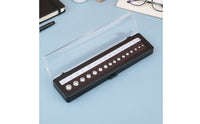 Gemstone Comparison Box Compact Gemstone Display Box with Window Portable Case for Jewelers, Students, Jewelry Shops, Training Rooms