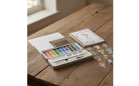 Beginner-Friendly Watercolor Workbook with Paint Case Allcomplete Watercolor Painting Kit with Paper Easy to Use Book Compact for Classroom