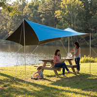 Outdoor 6x6m Cotton Canvas Tarp Shelter for Camping & Events
