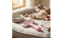 Self-Cleaning Slicker Brush Ergonomic Grooming Brush with Self-Cleaning Button Professional Non-Slip for Dogs