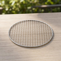 Integrated Stamped Non-Stick BBQ Grill Net Korean Japanese Style Commercial Round Barbecue Grate