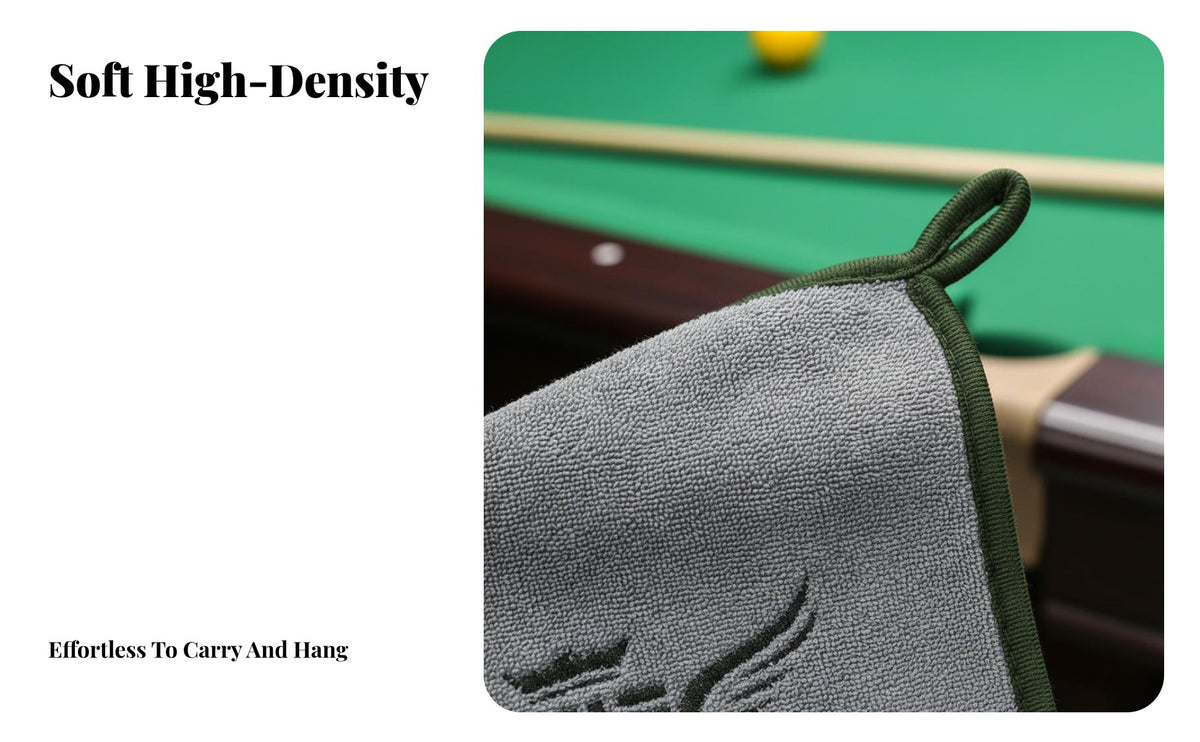 Billiard Cue Towel Scratch Pool Cue Cleaning Cloth Non Scratching for Amateur Enthusiasts, Tournaments, Practice Time, Game Room