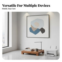 Solid Wood Audio Rack Heavy Duty Wooden Amplifier Stand No Assembly Required Floor Standing Printer Stand for Living Room, Home Office, Study