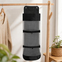 Over the Door Organizer with Zippered Pockets Heavy-Duty over-the-Door Organizer for Athletes, Home Gym, Garage