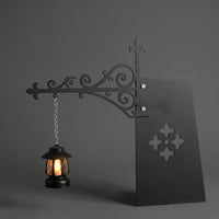 Library Lantern Sconce Vintage Wall Lamp with Bracket Enduring Brightness for Reading Corner