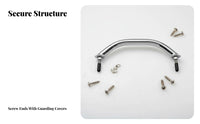 Stainless Steel Boat Handle Sturdy Construction Stainless Steel Handrail Aquatic Grab Rail Robust Duty Boat Grab Handle for RV