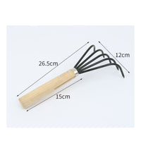 2 Pieces Metal Head Clam Rake Net Basket Beach Digging Rake Beachcombing Outdoor Tool Sturdy for Tidal Flat, Shoreline