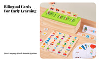 Wooden Classification Box Early Education Wooden Shape Sorting Box Educational