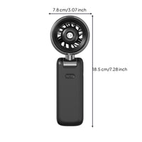 Rechargeable 5-Speed Spray Fan Cordless Handheld Misting Fan Compact Mini for Travelers