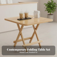Multi-Purpose Space Saving Kitchen Table Set Multipurpose Space Saving Kitchen Table Installation-No-Assembly Foldable Dining Set Sturdy Construction for Small Business Owners, Apartment Dwellers, Families, Cafe, Restaurant, Breakfast Nook, Balcony